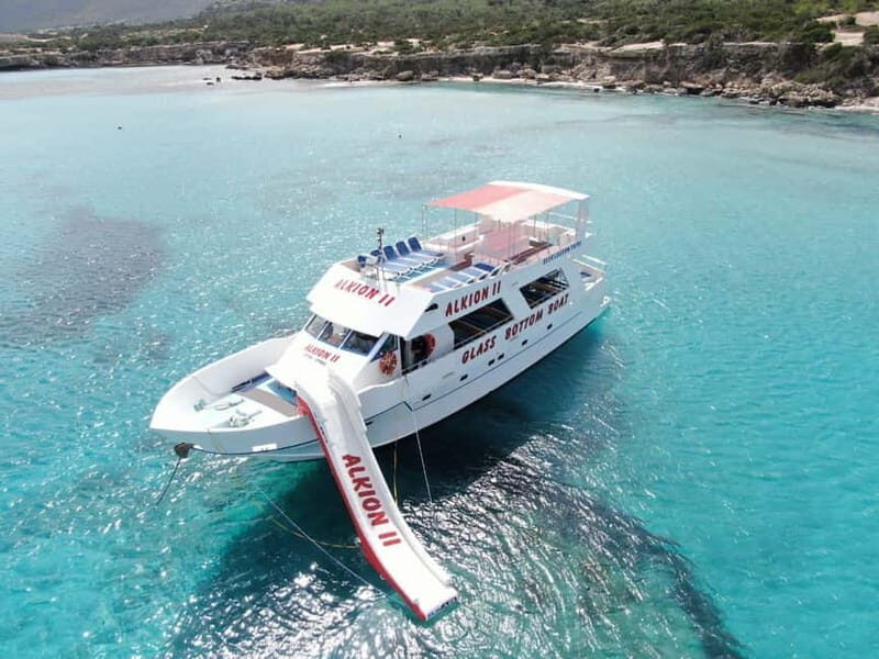 Latchi: Blue Lagoon Glass Bottom Boat Cruise with Drinks - Refreshments and Relaxation