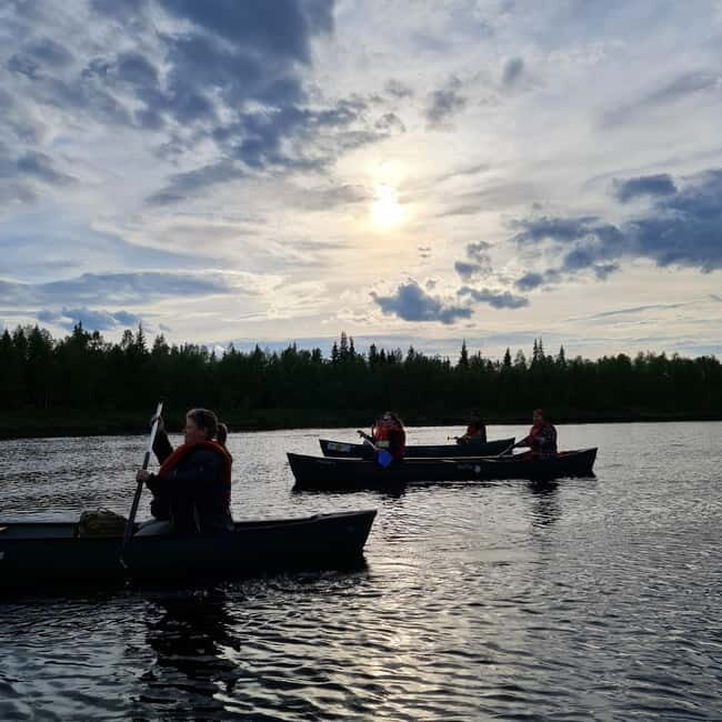 Levi: Northern Lights Canoe Tour - The Scenic Journey Along Ounasjoki