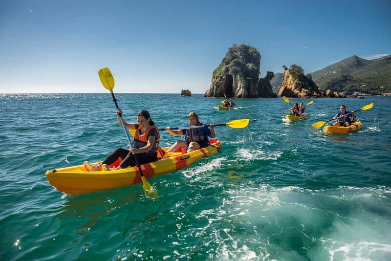 Lisbon: Kayak Tour Arrábida Natural Park, Setubal, Sesimbra - Paddle Through Stunning Bays and Hidden Caves