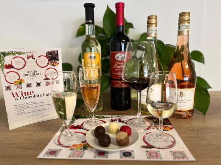 Malta: Wine and Chocolate Pairing Experience - The Itinerary in Detail