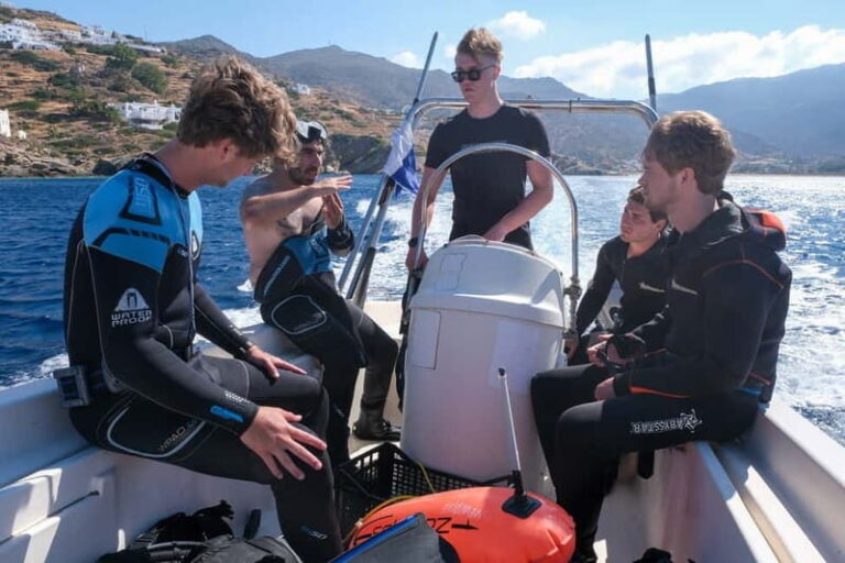 Mylopotas: Boat Cruise and Shipwreck Scuba Diving - Exploring the Ios Boat Cruise and Shipwreck Tour