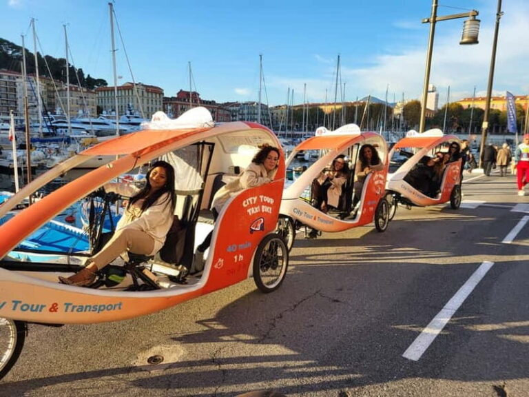 Nice : Visite privé 1H en Vélotaxi avec un guide local. - Detailed Breakdown of the Itinerary