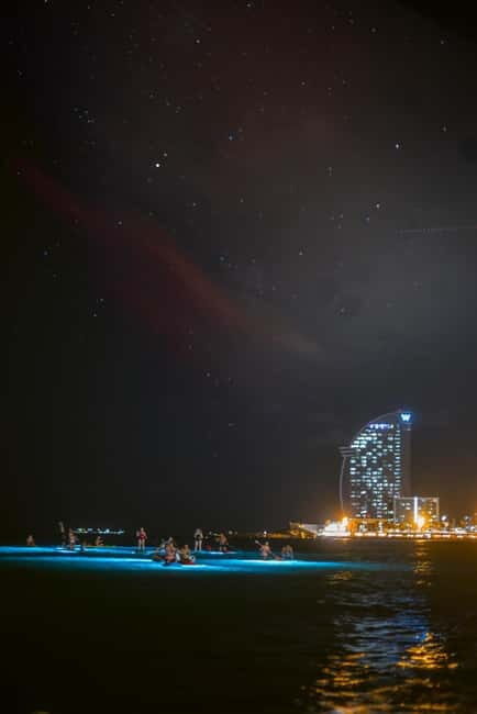 Paddle surf at night with light & drink -photos &videos - The Experience in Detail
