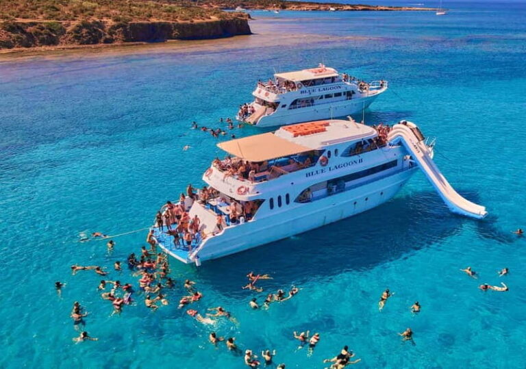Polis: Paphos & Blue Lagoon Boat Cruise with Waterslide - Authentic Insights from Reviews