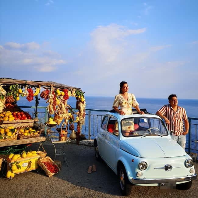 Positano/Praiano: Iconic Fiat 500 Private Amalfi Coast Tour - Itinerary and Stops: What to Expect
