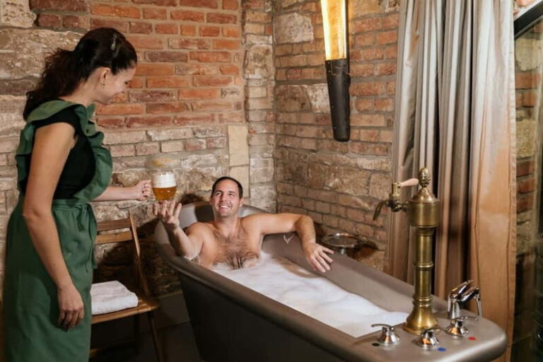 Prague: Lázn Pramen. Wine, Beer and Wellness SPA - The Beer Bath: A Frothy Relaxation