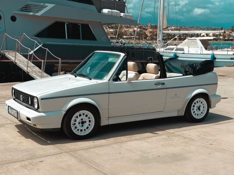 Rethymno: Ride with a Golf Gabriolet 1984 for 12 hours - The Real Value of This Experience