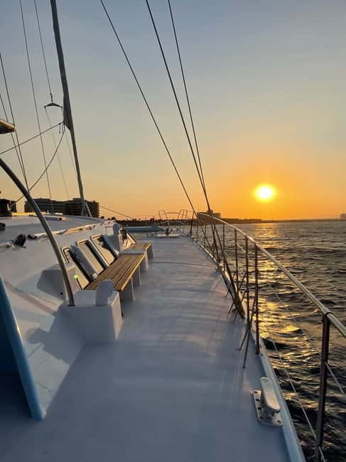 Rhodes: Catamaran Cruise with Snacks, Wine & Sunset Viewing - The Boat & Facilities: Comfort & Convenience