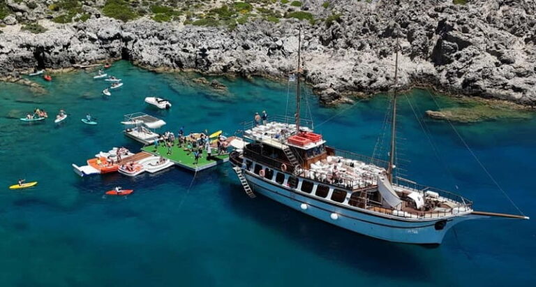 Rhodes: Gulet Trip with Food, Drinks, SUP, Kayak & Swimming - Itinerary and Stops