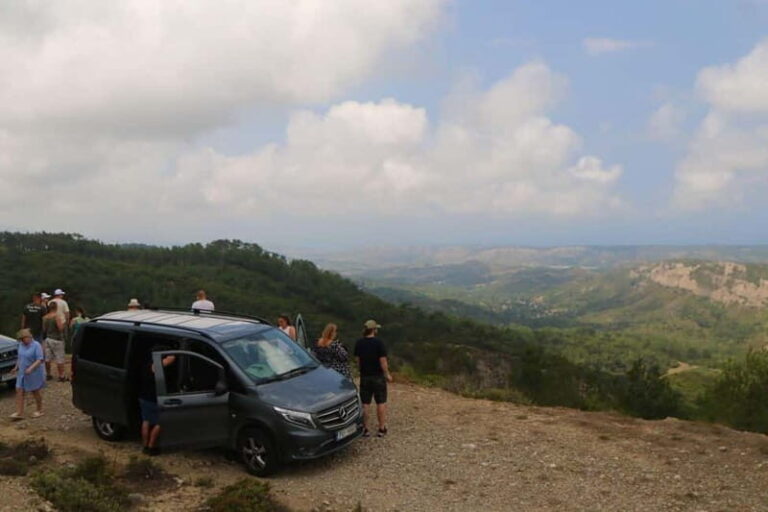 Rhodes: Safari with our driver - North - Pick ups West Coast - Itinerary Breakdown: From Mountain Views to Refreshing Waters