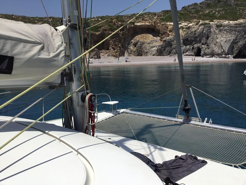 Rhodes: Sailing Catamaran Day Cruise with food and drinks - Meeting Point and Logistics