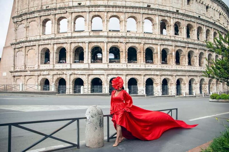Rome: Flying Dress Photo & Video Shoot by the Colosseum - The Practical Side