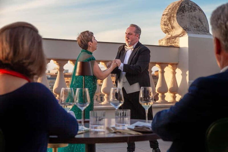 Rome: Rooftop Gourmet Dinner & Opera Performance
