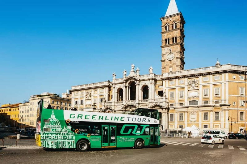 Rome:Hop-On Hop-Off Panoramic Open Bus Ticket 3 Circuits x 1
