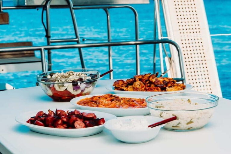 Santorini: All-Inclusive Private Catamaran Experience - What to Expect During the Cruise