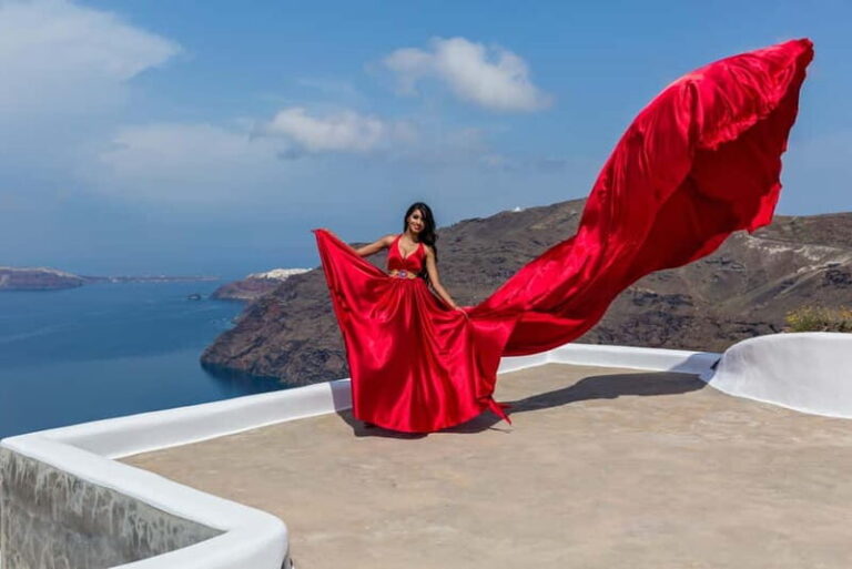 Santorini: Flying Dress Photoshoot - Practical Details and Considerations