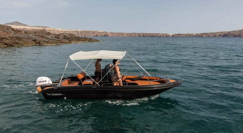 Santorini: License free Luxury boat and snorkeling included - The Itinerary in Detail: What to Expect
