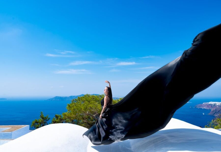 Santorini: Private Flying Dress Photoshoot with Pickup - Pricing and Value Assessment