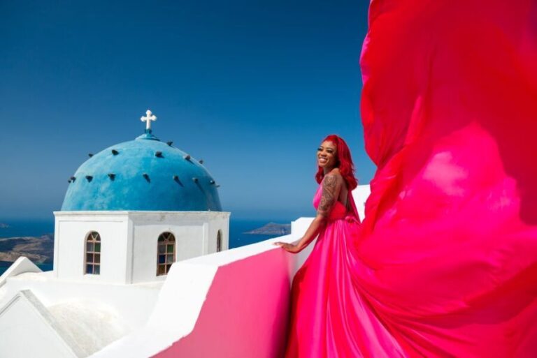 Santorini: Proffessional Flying Dress Photoshoot - The Breakdown of the Itinerary