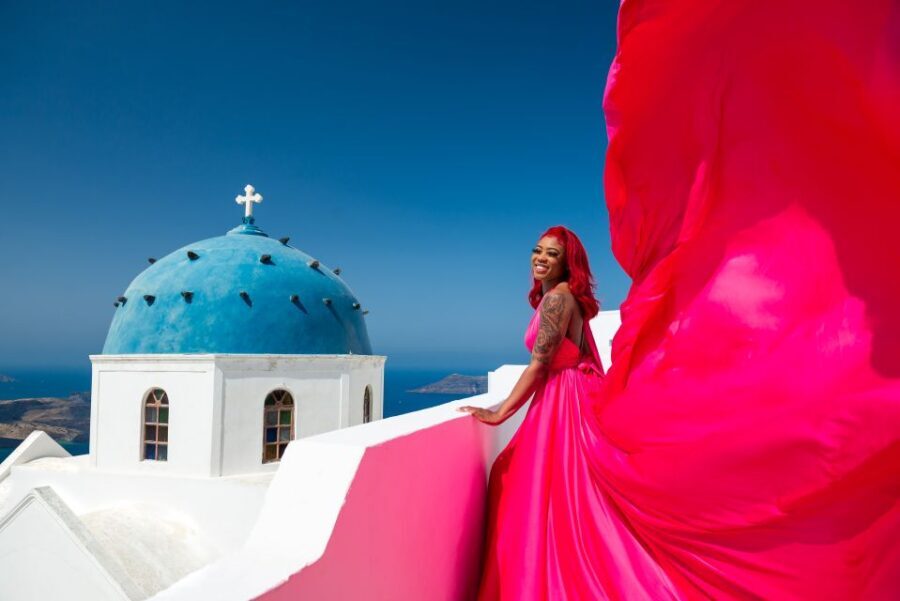 Santorini: Proffessional Flying Dress Photoshoot - The Breakdown of the Itinerary