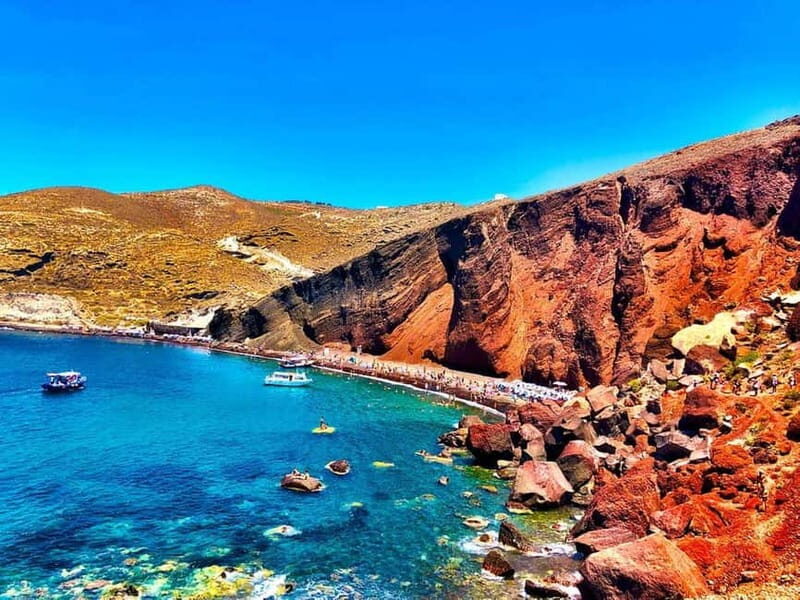 Santorini: Red Beach and Perissa With Lunch and Sunbeds - What We Loved About This Tour