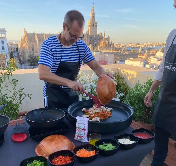 Seville: Paella Cooking Class & 30-Min Local Expert Q&A - The Cooking Segment: Authentic Paella in a Beautiful Setting