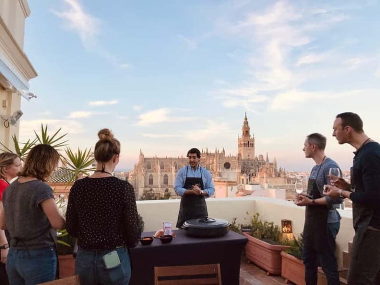 Seville: Private Paella Cooking Class with Cathedral Views - The Itinerary Breakdown