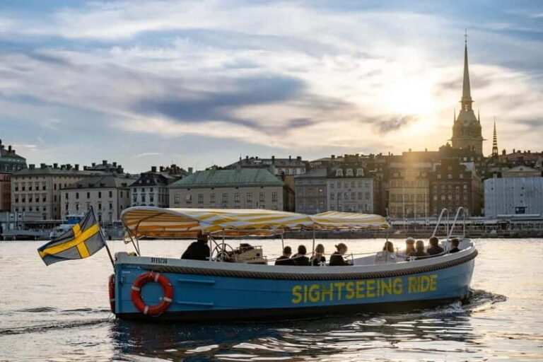 Stockholm: Walking Tour and Electric Boat Ride - The Scenic Electric Boat Cruise