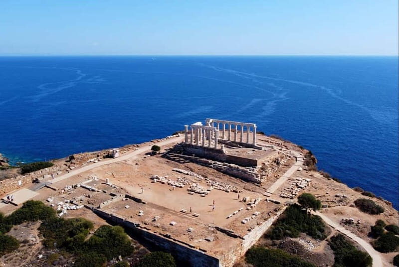 Sunset at Cape Sounio - The Highlight: Temple of Poseidon
