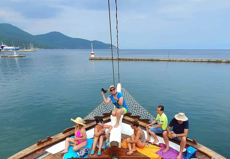 Thassos: Full-Day Cruise with BBQ, Wine, and Swim Stops - The Itinerary in Detail