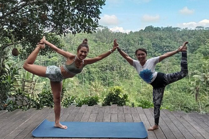 Ubud yoga, rice terrace walk and floating Breakfast tour - Key Points