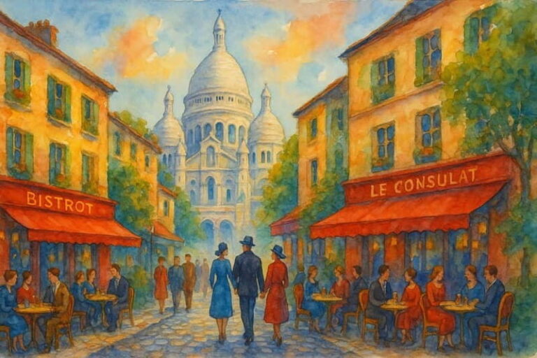 Watercolor Workshop in Montmartre - Art Supplies and Creative Freedom