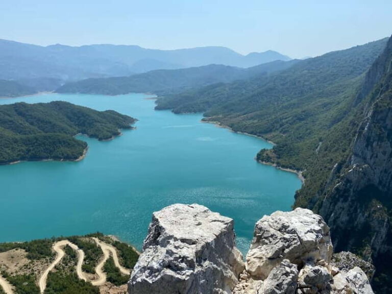 From Durres/Golem: Bovilla lake view with hiking - Day trip - The Transport and Group Experience