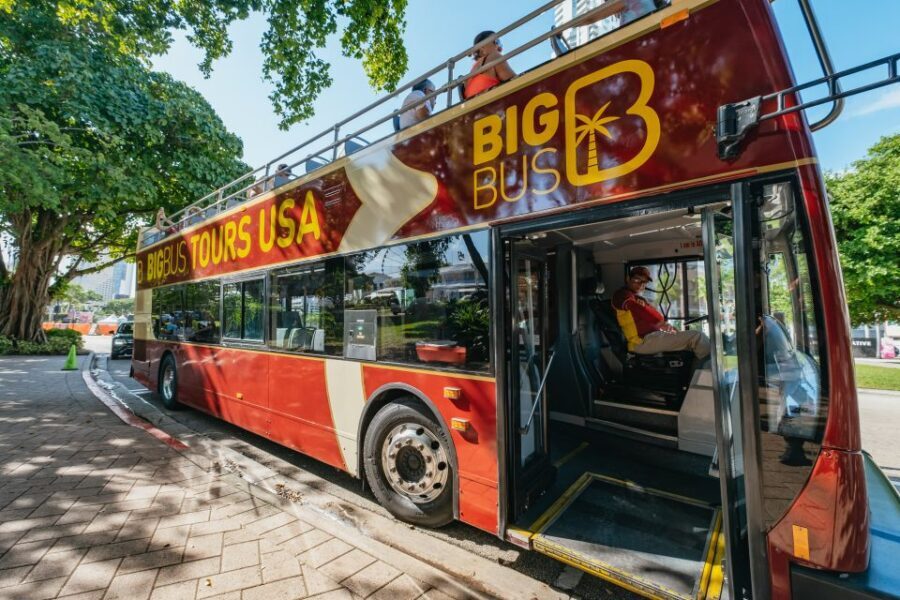 Miami: Panoramic Open-Top Bus Tour & Biscayne Bay Cruise - Starting Point & Overall Structure