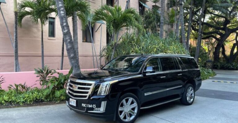 Oahu: Honolulu Airport Private by Escalade SUV - Details of the Experience