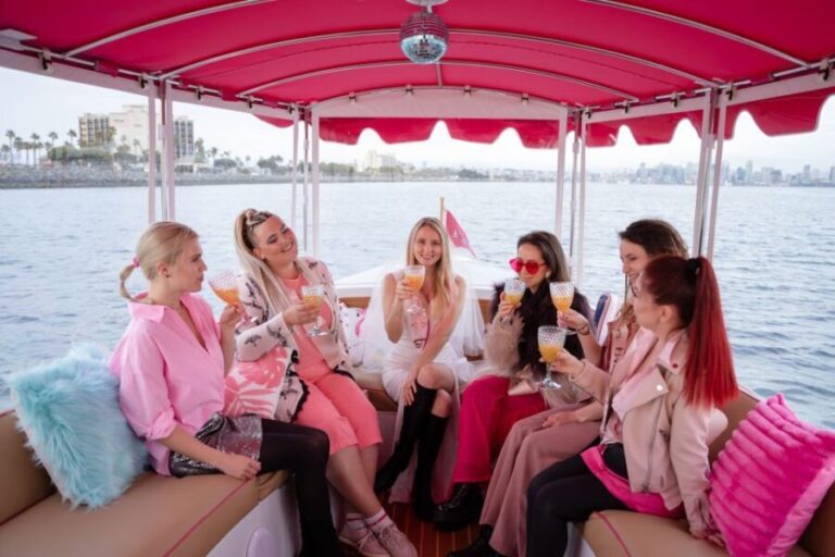 Pink Private Boat Cruise in San Diego! Bachelorette Birthday - The Itinerary in Detail