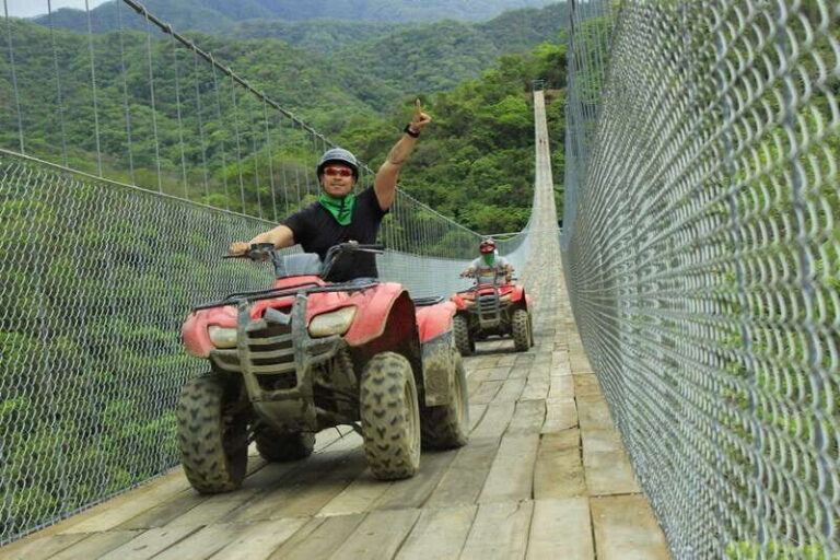 Puerto Vallarta: ATV Tour to Breathtaking Jorullo Bridge - Crossing the Jorullo Suspension Bridge