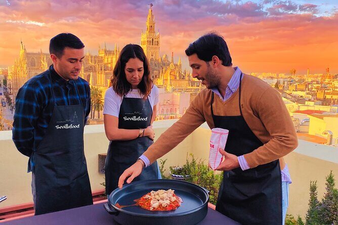 Sevilla: Panoramic Highlights Rooftop Tour & Paella Cooking Class - Starting at the Iconic Hotel Alfonso XIII