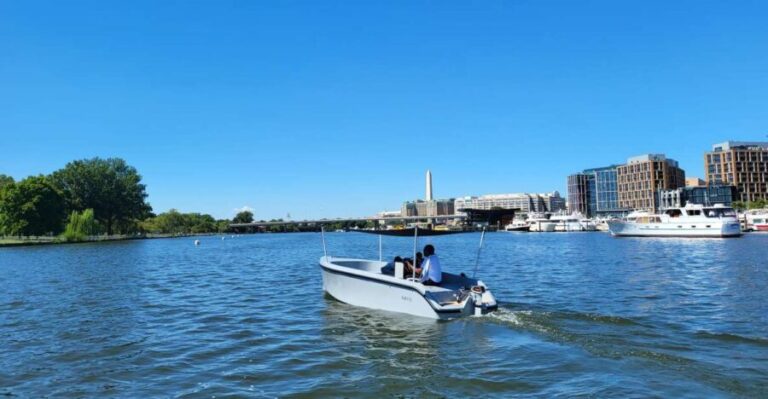 Washington DC: The Wharf Self-Driven Boat Tour with Map - The Itinerary and Sights