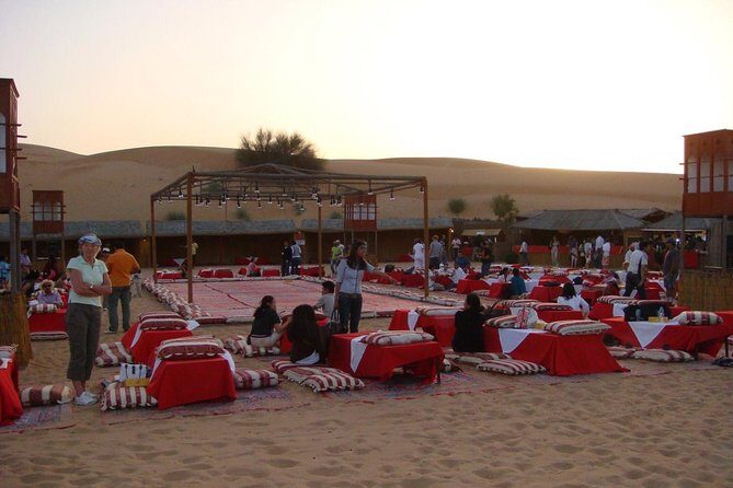 4X4 Dubai Desert Safari with BBQ dinner, Camels & Live Show - The Desert Camp Experience