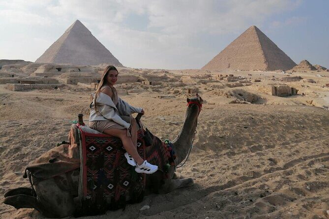 8-hours Private tour Giza pyramids,Sphinx,camel,Sakkara &Memphis - Camel Ride in the Desert