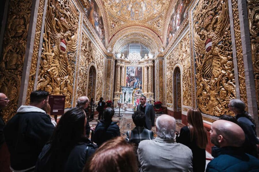After-hours Tour of St John's Co-Cathedral with Performance - The Guided Tour: Discovering Hidden Treasures