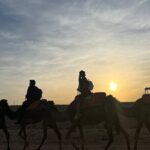 Agafay desert private sunset camel ride from Marrakech - Arriving at the Agafay Desert