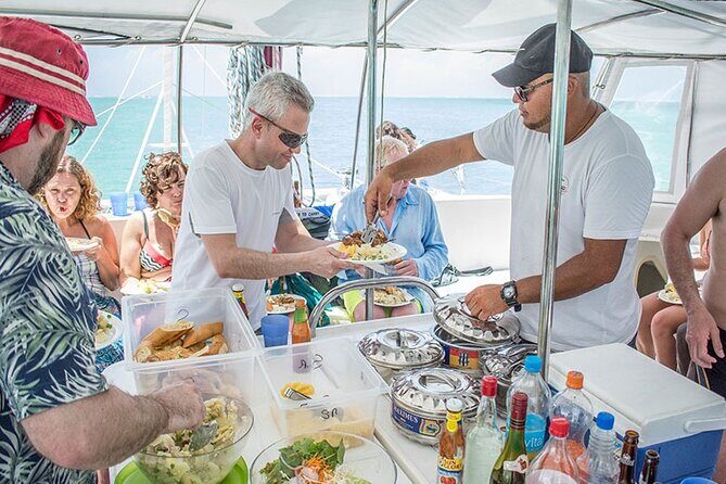 All inclusive CATAMARAN with BBQ : Ile aux cerf & GRSE waterfall - Detailed Breakdown of the Experience