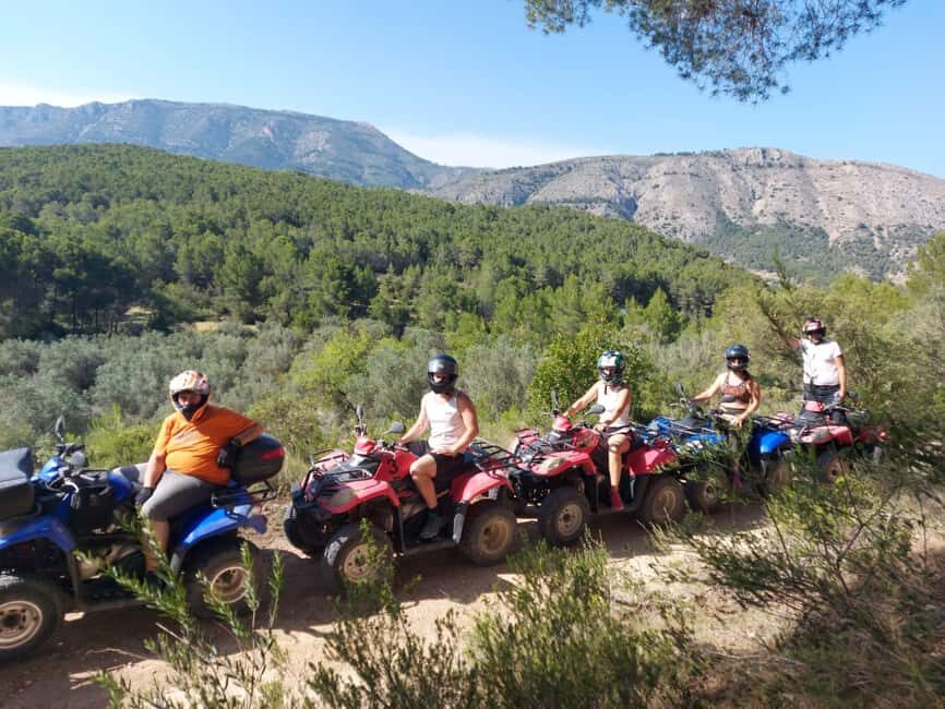 Benidorm: Two-seater quad bike tour with a stop at waterfalls for swimming - The Drive and Trails