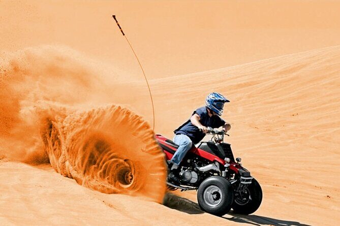 Dubai Desert Safari Sharing with Quad, Shows, Camel and Dinner - Quad Biking: Your Personal Adventure