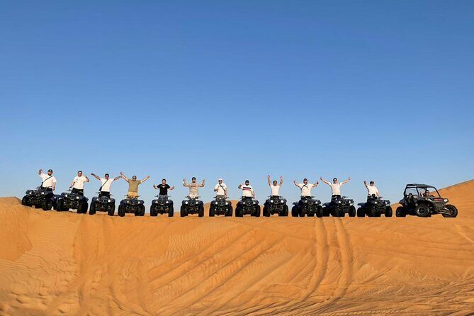 Dubai Dinner Desert Experience with 01 Hour quad bike and camel ride - Authentic Insights from Reviews