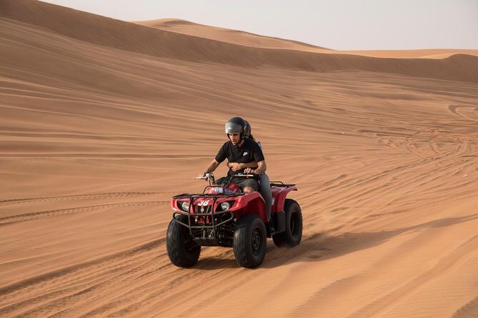 Dubai Morning Quad Bike with Sandboarding and Camel Ride - Overview of the Experience