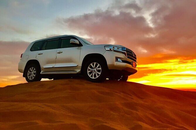 Dubai VIP Desert Safari & Sunset , Camel Ride, Premium dinner - Pickup and Transportation