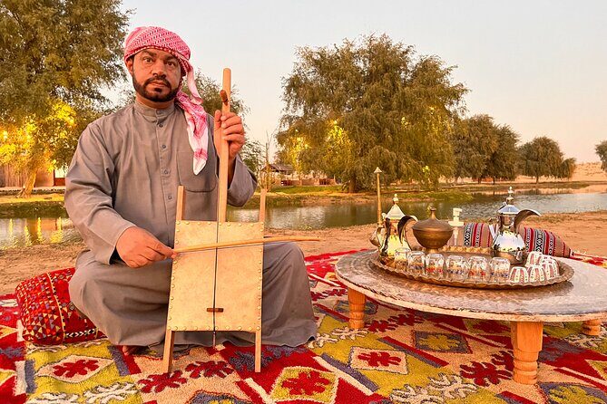 Evening Camel Caravan, Bedouin Dinner with Al Marmoom Oasis - Arriving at Al Marmoom Oasis